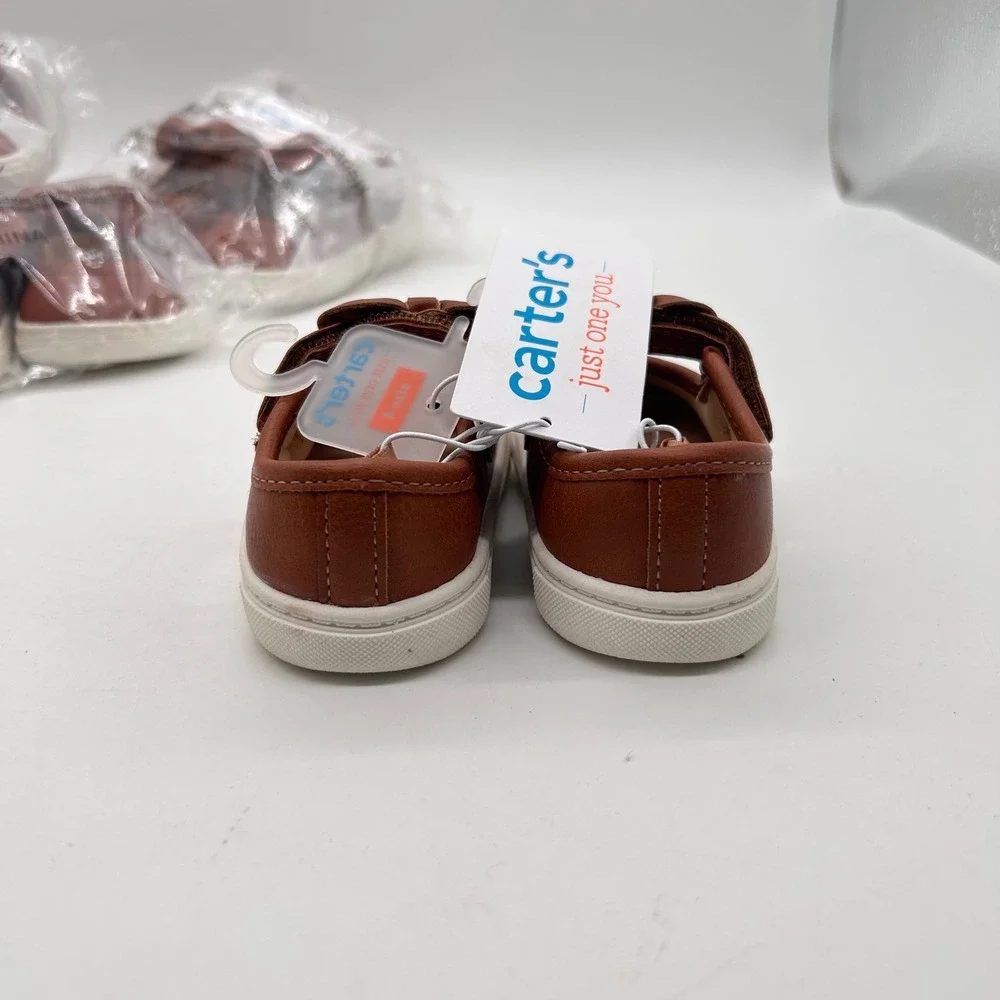 Carters‎ Girls Brown Mary Jane Bow Shoes Reseller Bundle of 6 Walking Size 4 NEW